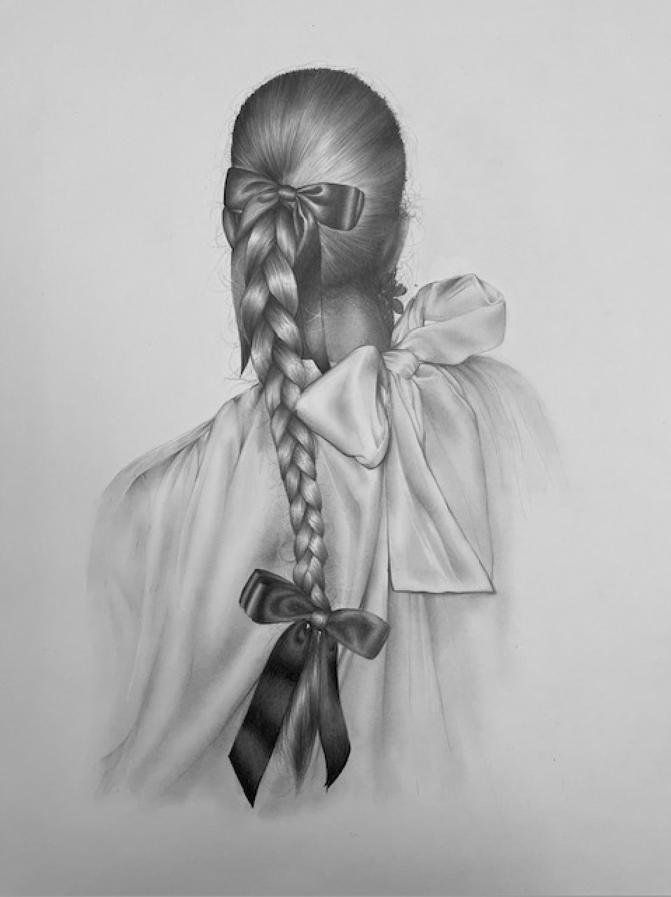 Nettie Wakefield, Reverse Portrait with Ribbons, 2023