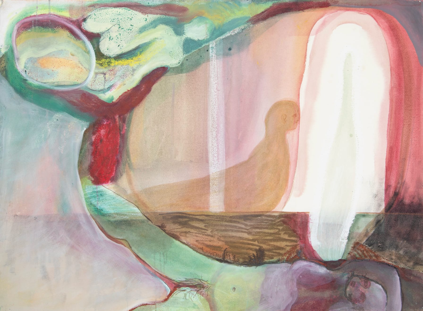 Anna Curzon Price, Till the end of days - red and green, 2025