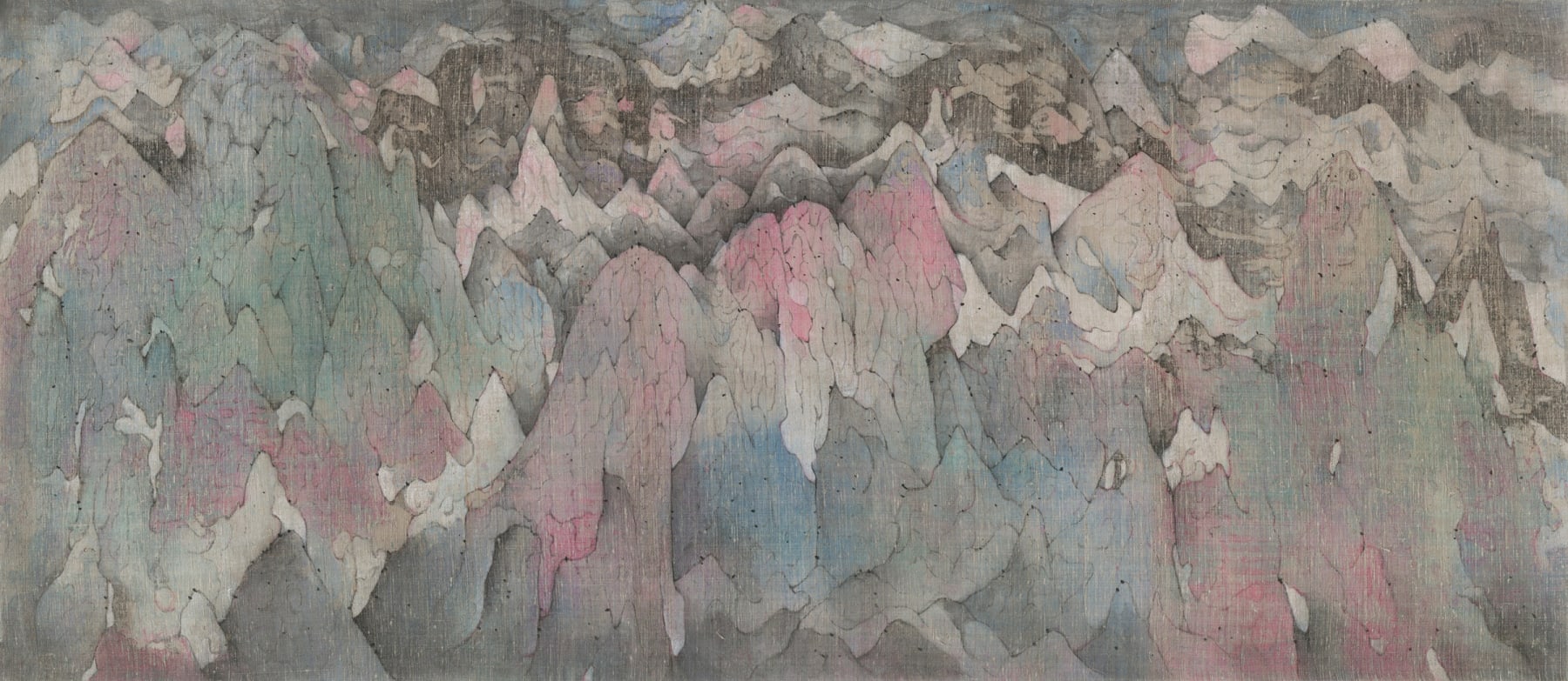 Xinshou Yang, Cyan Mountains I, 2024