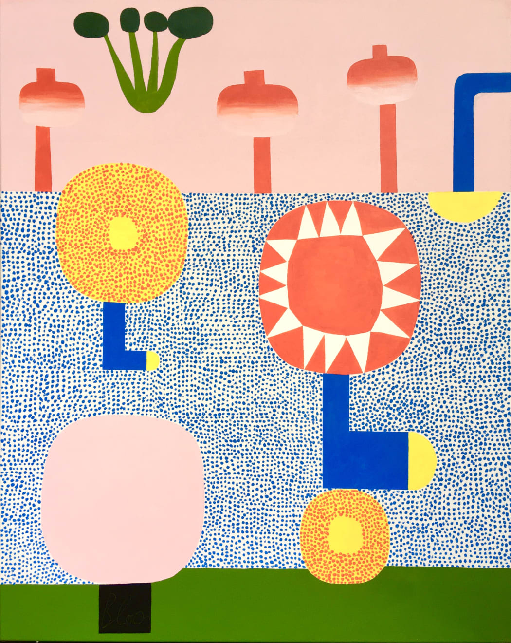 Maria Lundstrom, Flowerbed / Watering 1, 2021