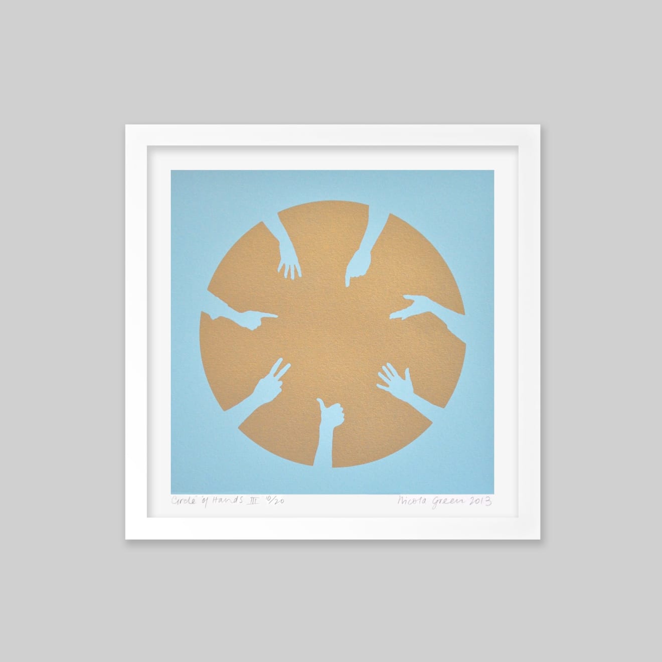 Nicola Green, Circle of Hands III, 2023