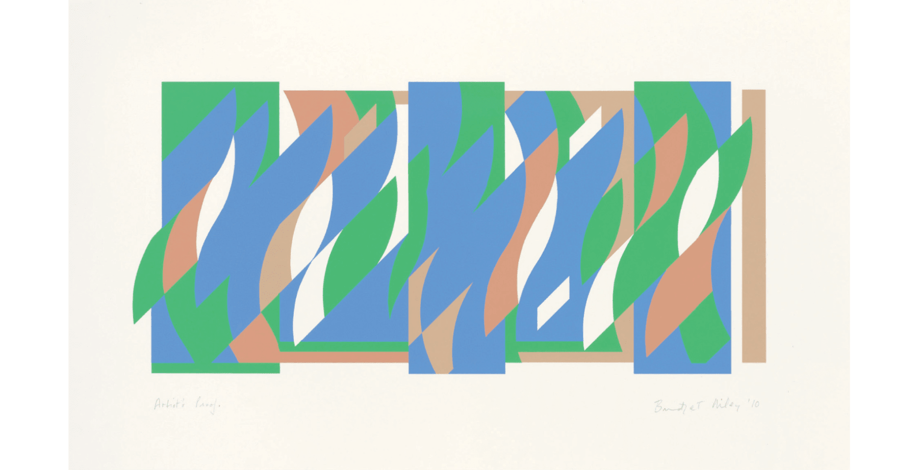 Bridget Riley, AFTER WALL PAINTING (ARCADIA 3) , 2010