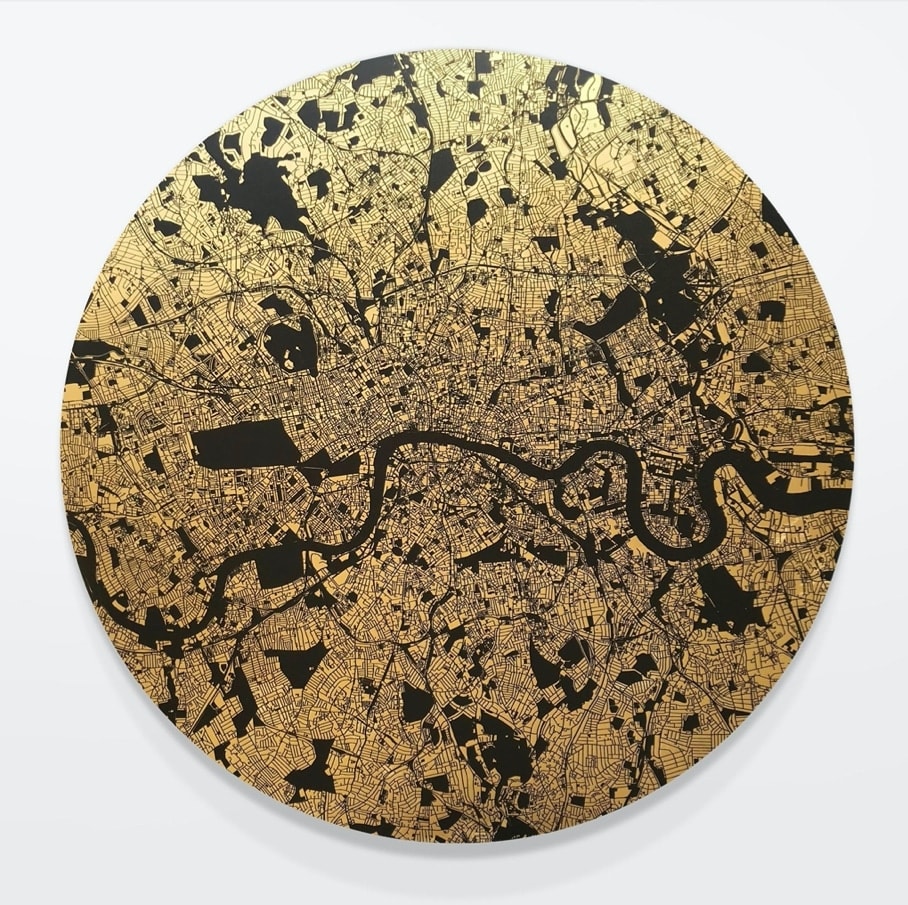 Ewan Eason, Mappa Mundi London (Centred on Park Lane), 2017