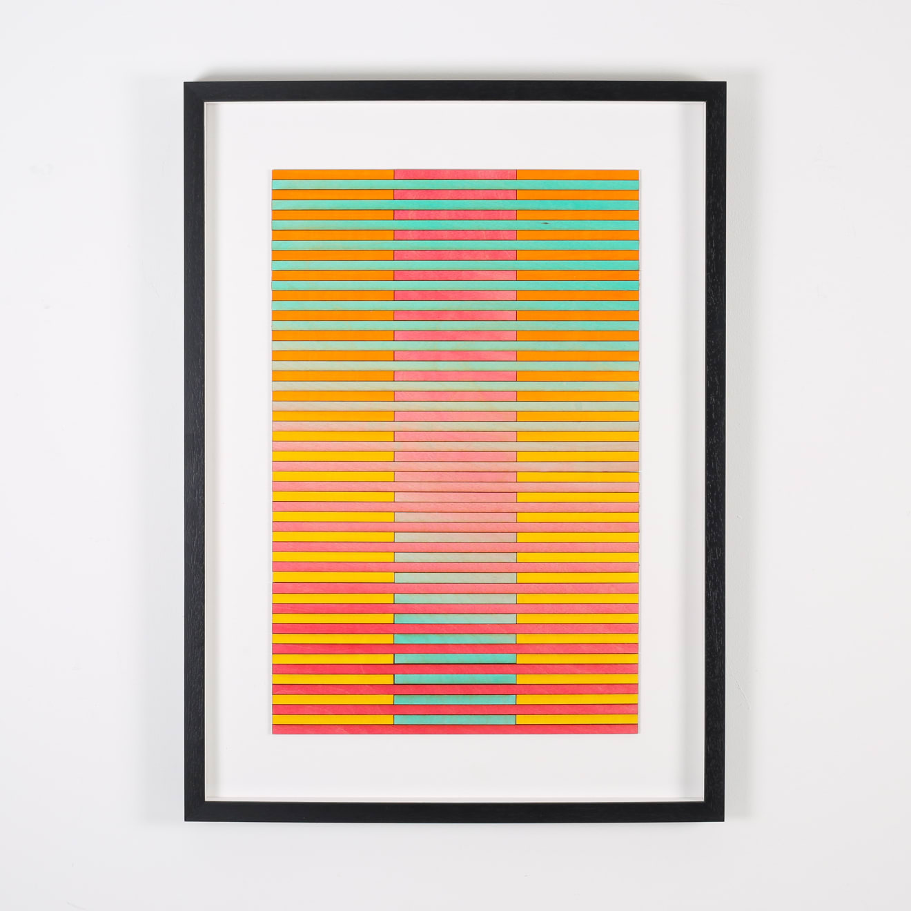 Amelia Coward, Texas Stripe Colour Study Painting