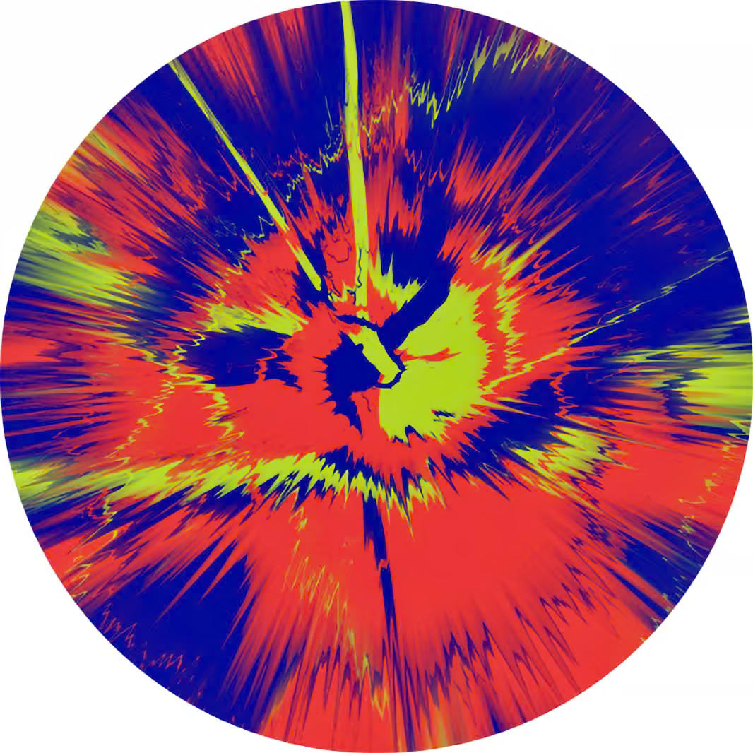 Damien Hirst, Beautiful, Oncologist- Pursuing Comet Painting H12-2-496 (s.9751)