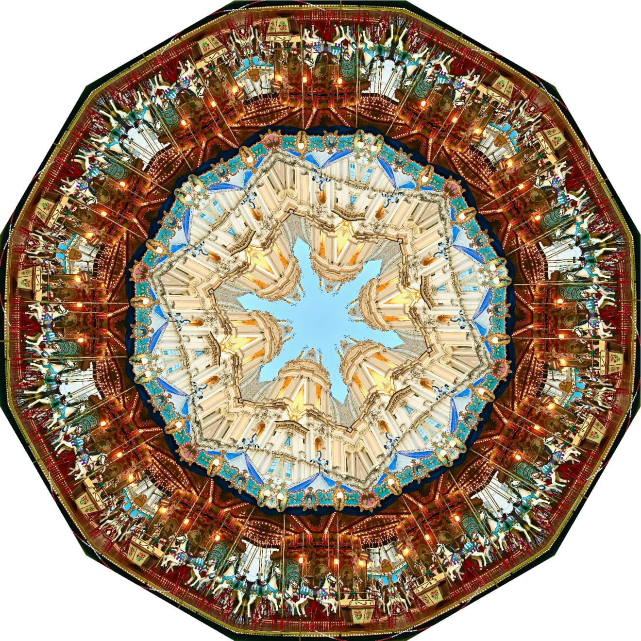 Christine Terres, Carousel, Piazza Navone, 2024