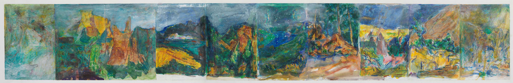 漆澜 Qi Lan, 通景卷(一)富春山 | Scenic Illusion Painting Roll (1) Fuchun Mountains, 2015-2018