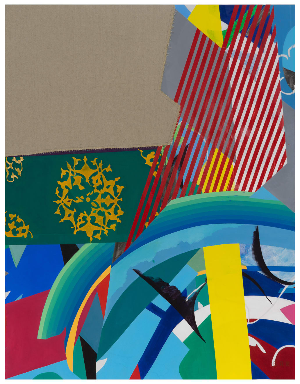 毕蓉蓉 Bi Rongrong, 纹样XIII——奥斯曼的花瓣——绘画2 Pattern XIII——Ottoman's Petal——Painting 2, 2019