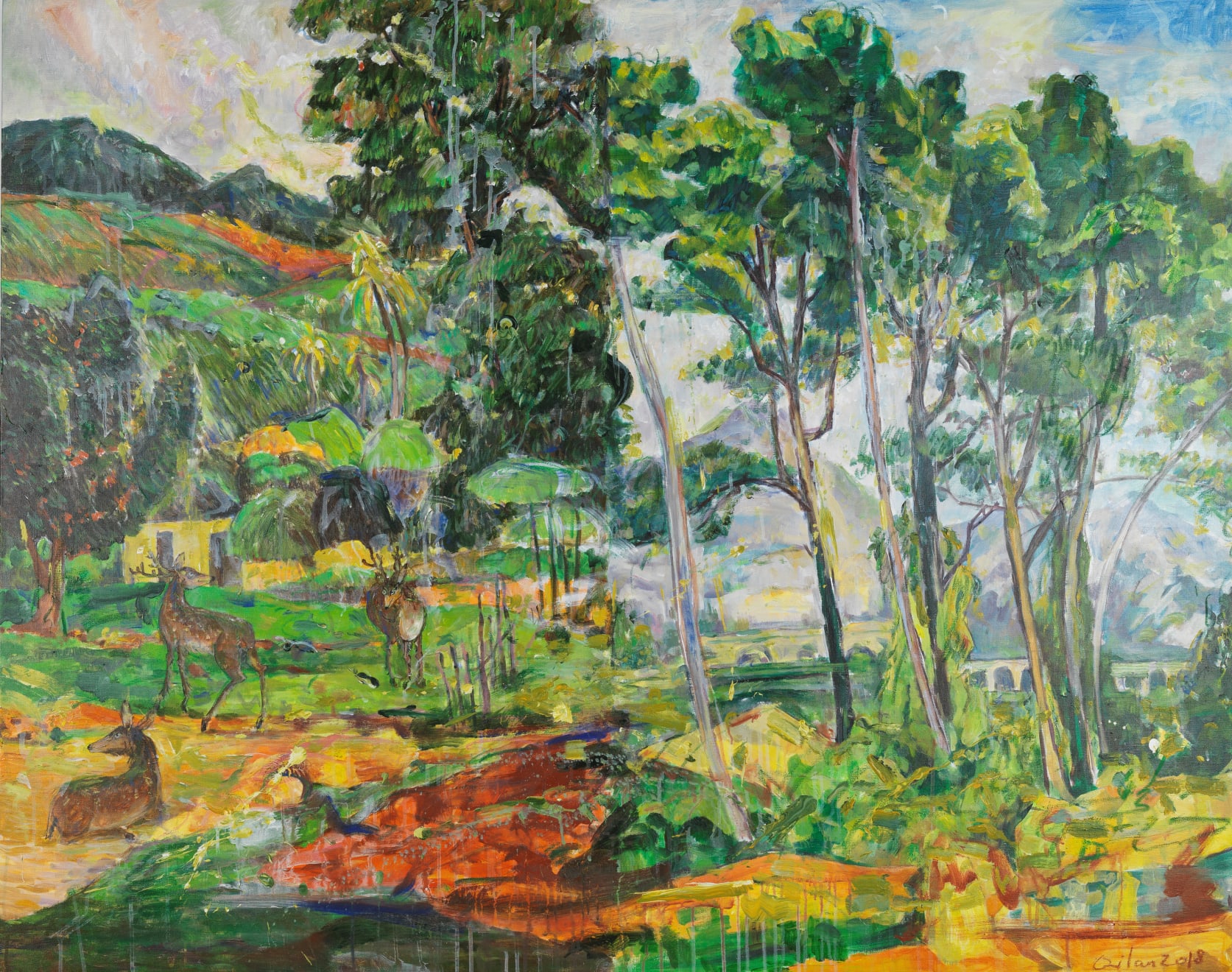 漆澜 Qi Lan, 通景山水之三 | Scenic Illusion Painting-Landscape 3, 2018