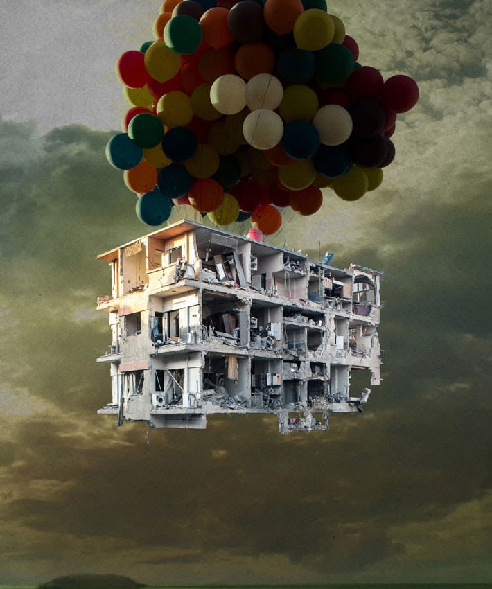 Tammam Azzam, Damascus from Bon Voyage Series, 2013