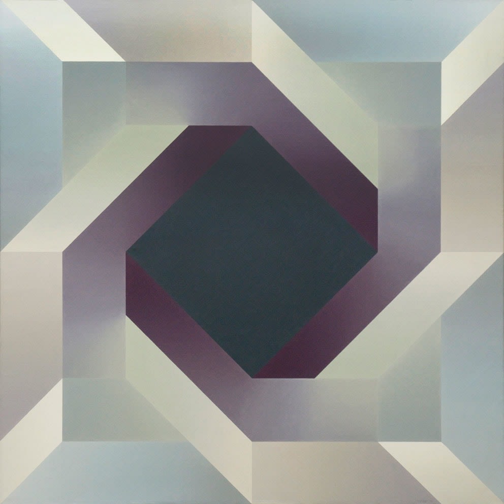 Samia Halaby, Third Spiral Dark Center, 1970