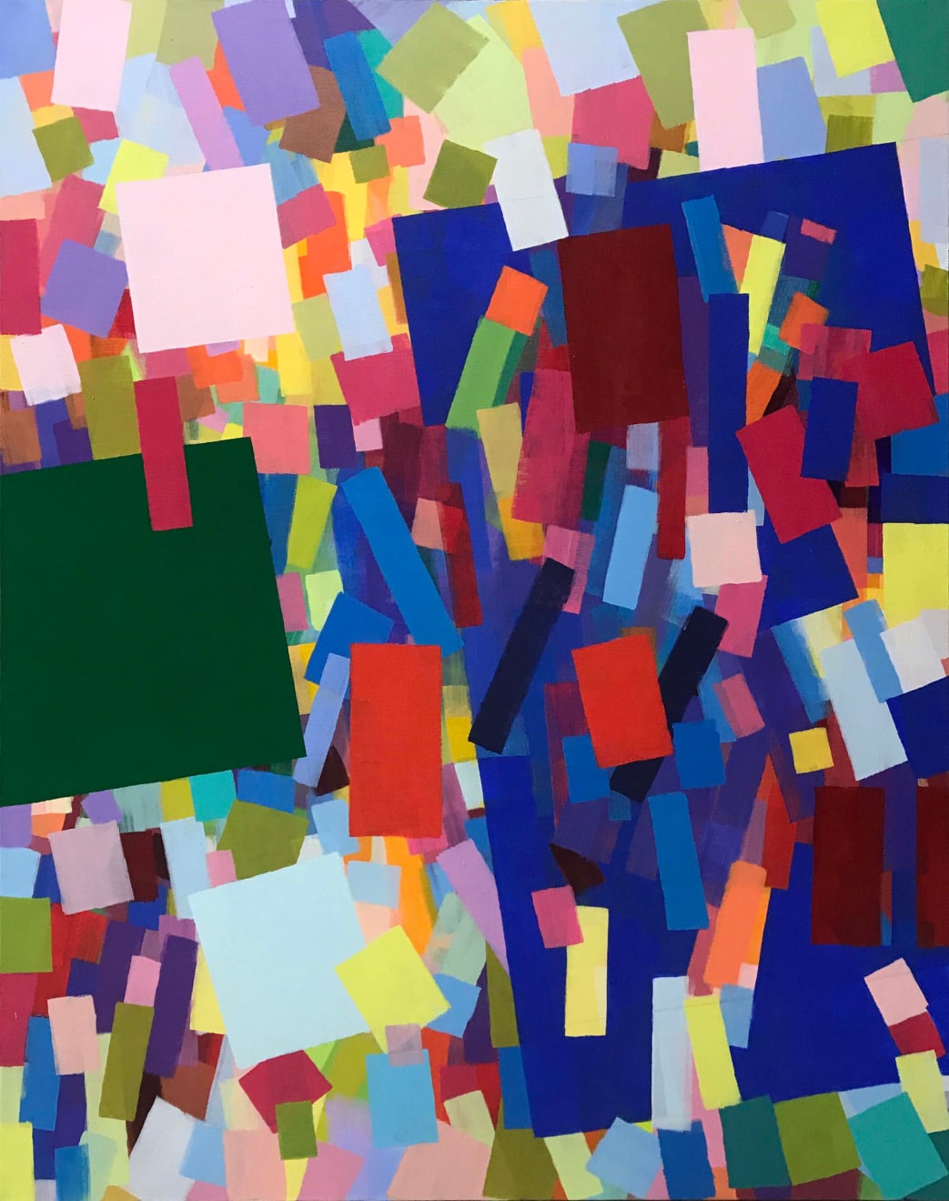 Samia Halaby, Surprising Pathways, 2019