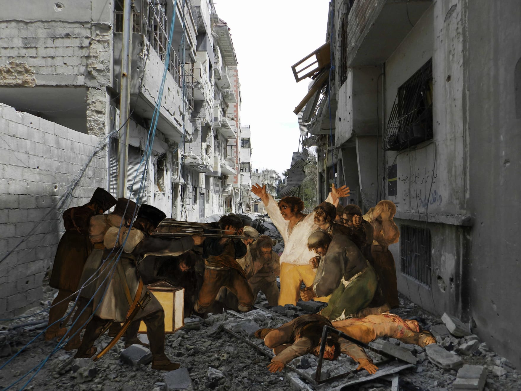 Tammam Azzam, Goya from Syrian Museum Series, 2012
