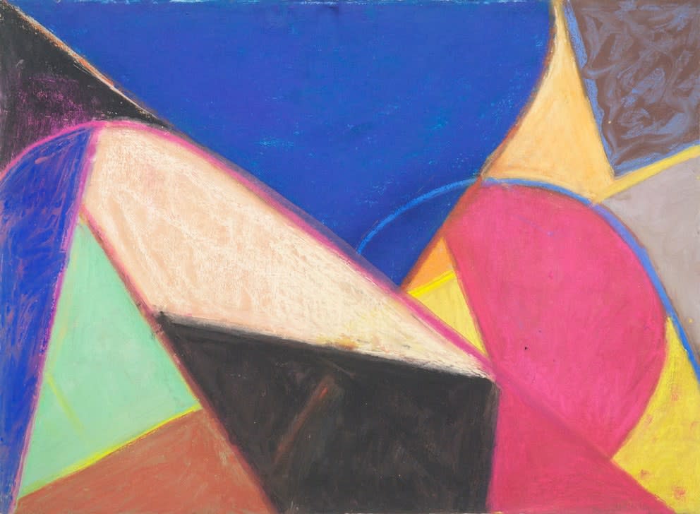 Samia Halaby, Three Way, Nine, 1982