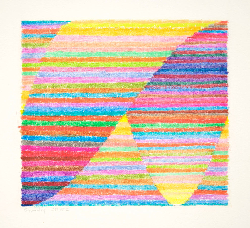 Samia Halaby, Twin Sine Waves, 1972