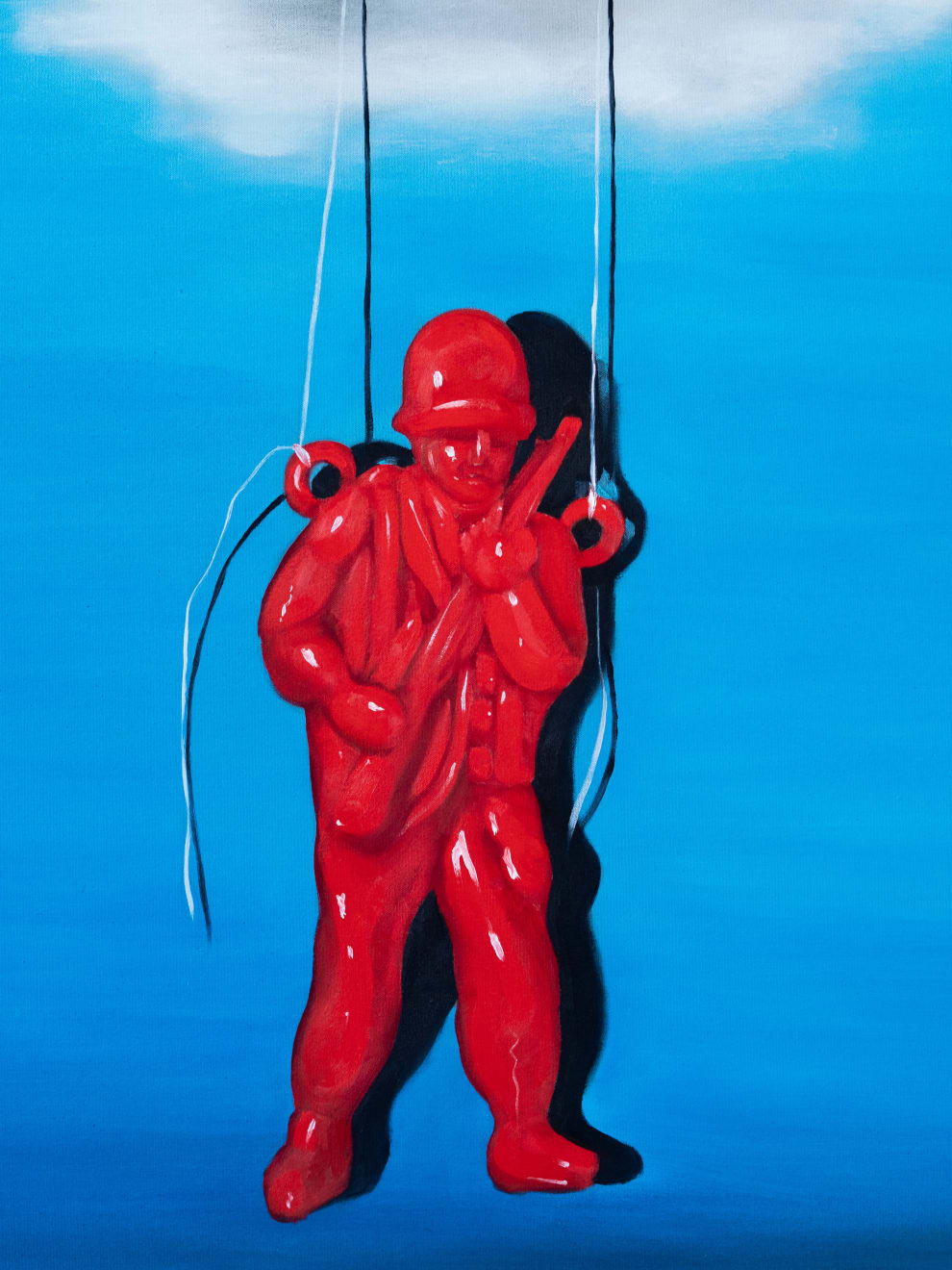 Heath Nock, Red Soldier and Cloud, 2023