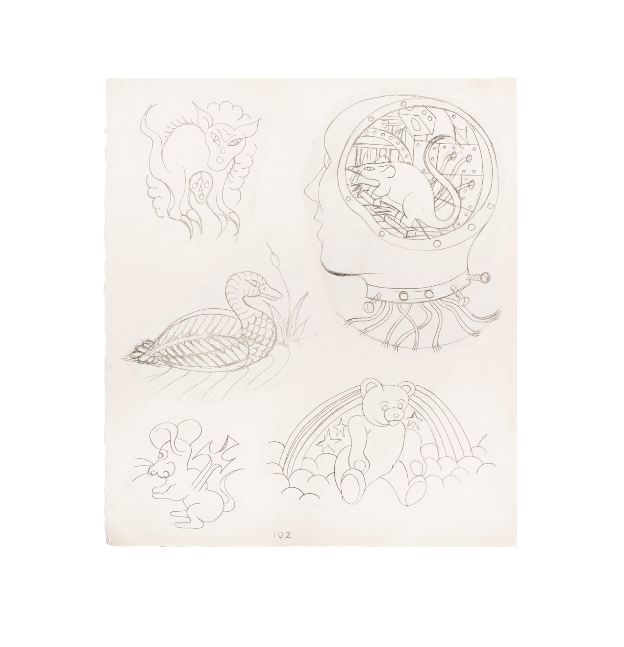 James Cooper, Sketchbook Pages 102 ~ 103, 2023