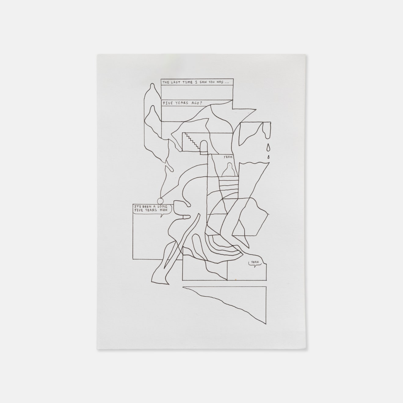 Michael Fikaris, Line Work Page From Recent Comics no.01, 2024