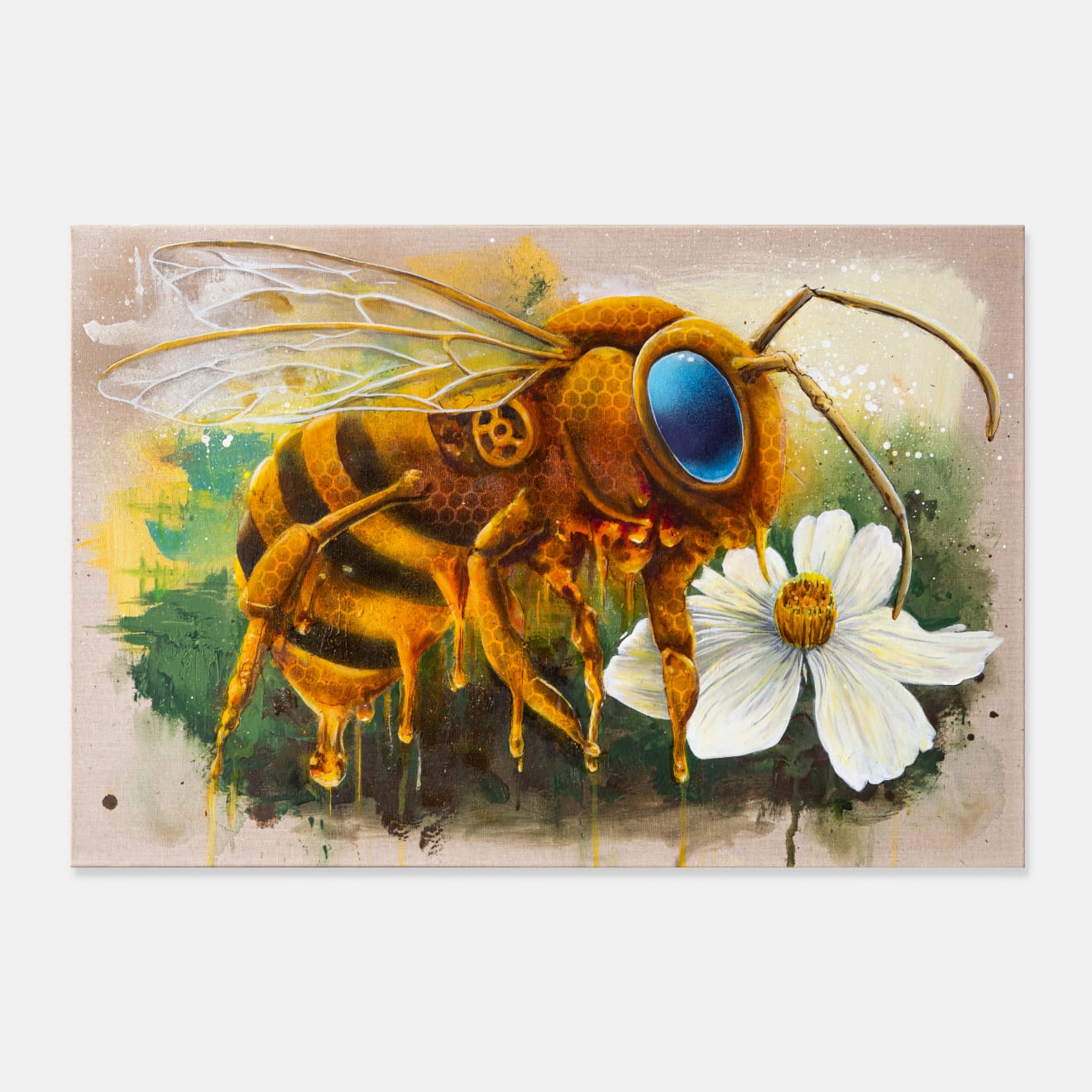 Mike Makatron, Blue Eyed Bee, 2024