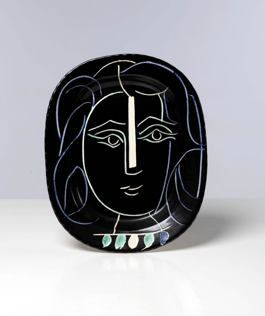 Pablo Picasso (1881-1973), Visage de femme (A.R. 220), 1953