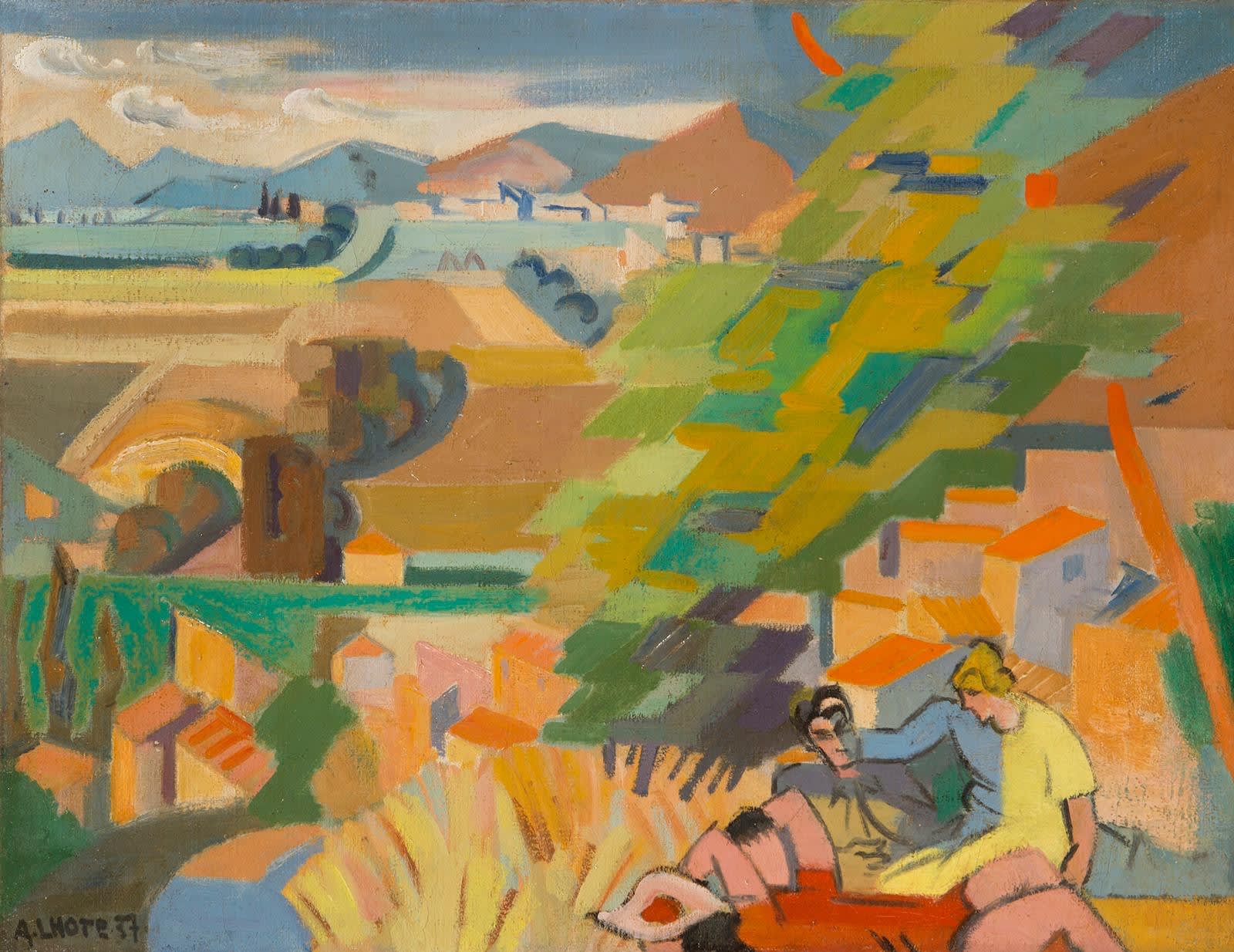 André Lhote, La Vallée du Rhône, vue de Cliou, 1939