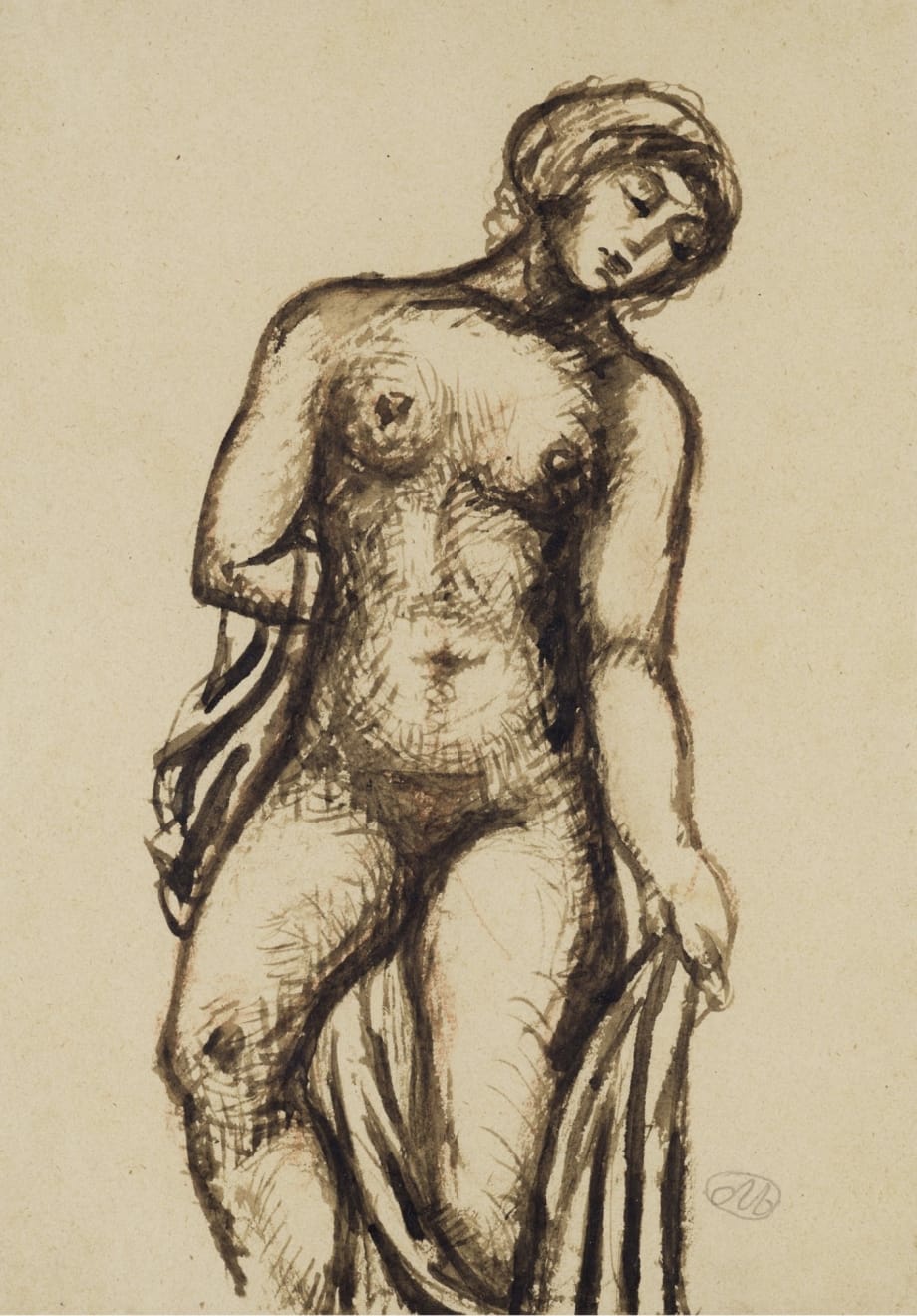 Aristide Maillol, Nu debout à la draperie