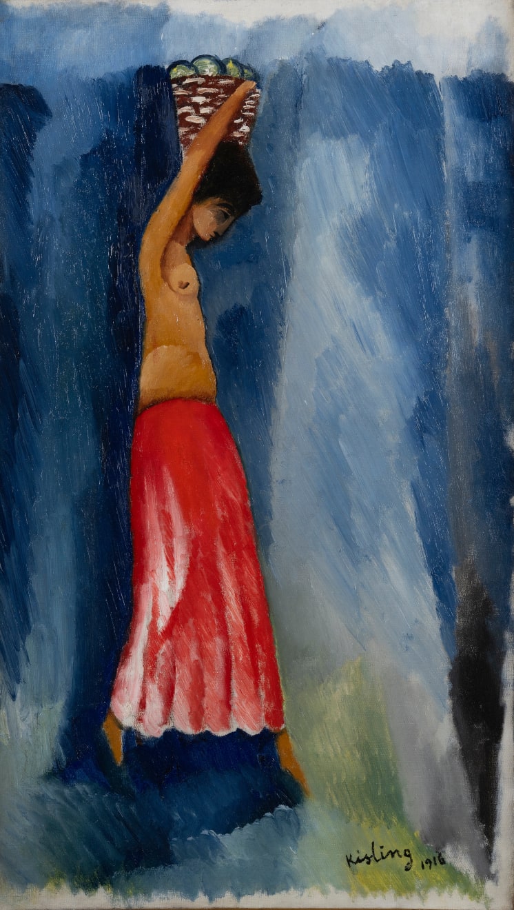 Moïse Kisling (1891-1953), Jeune paysanne, 1916