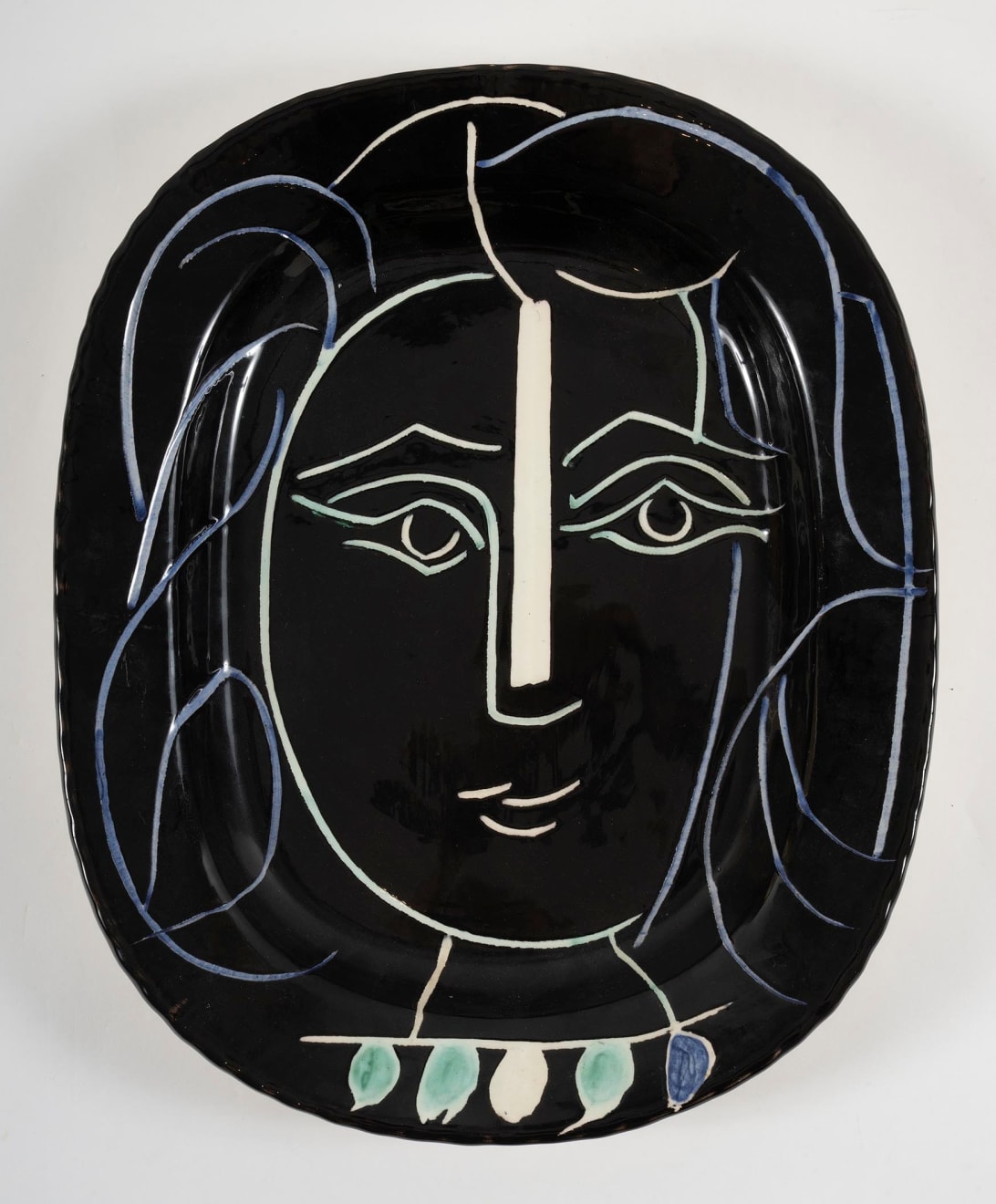 Pablo Picasso (1881-1973), Visage de femme (A.R. 220), 1953