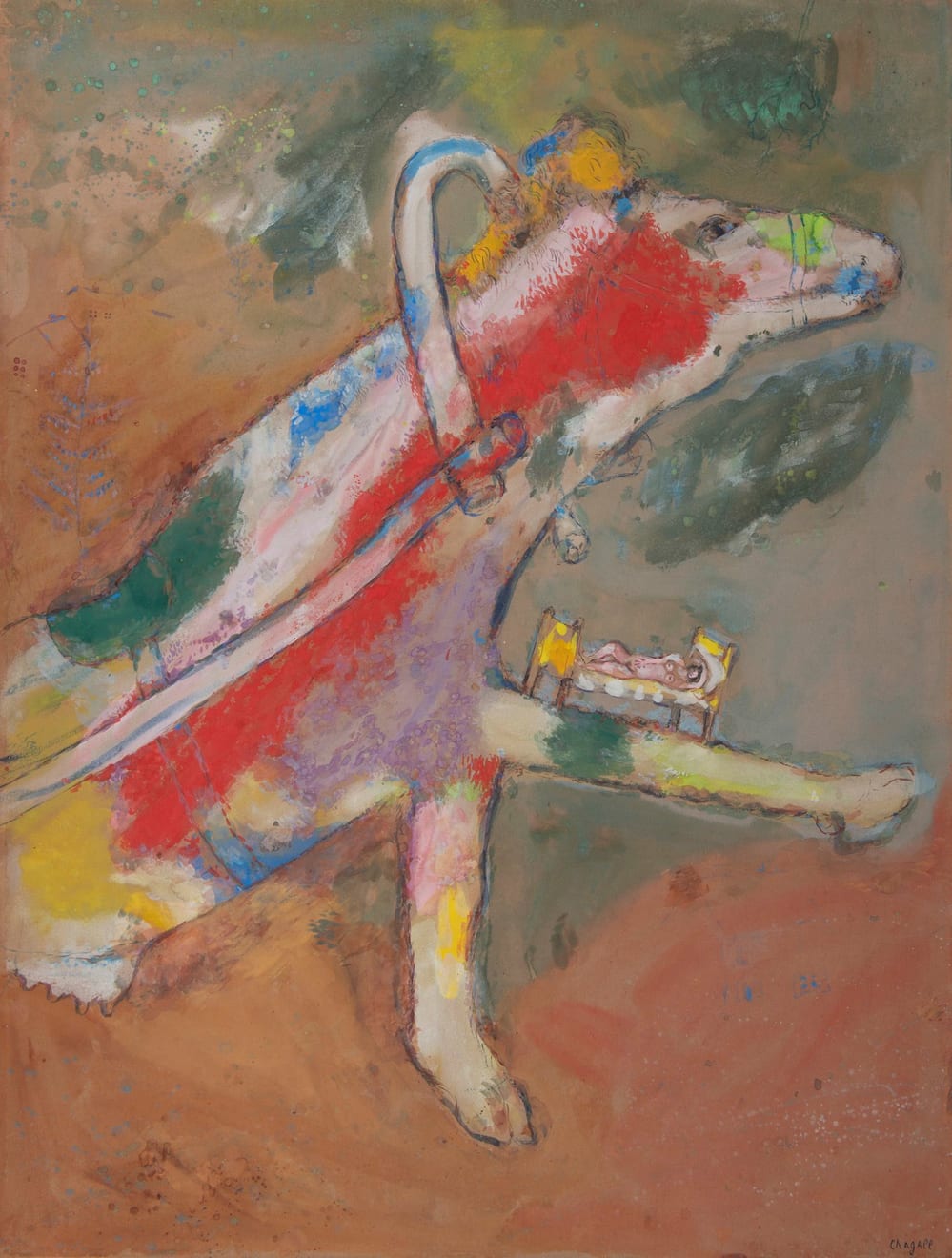 Marc Chagall, Animal fabuleux : Fabel-Tier, circa 1926-1927