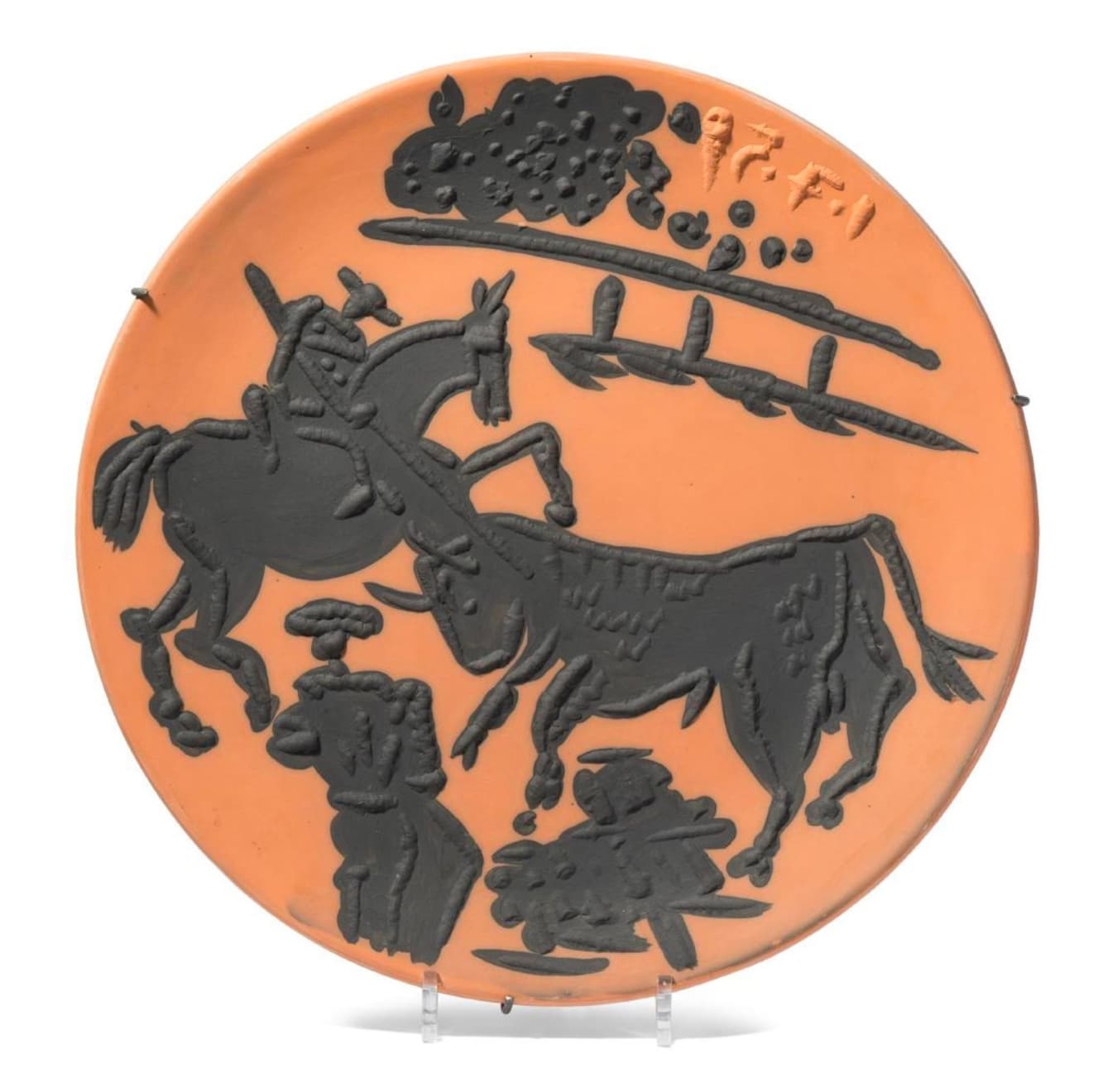 Pablo Picasso, Corrida Scenes of 8 pieces : Paseo, Pase de cape, Picador, Banderilleros, Pase de muleta, Cogida, Estocado & Arrastro, 01.07.1959