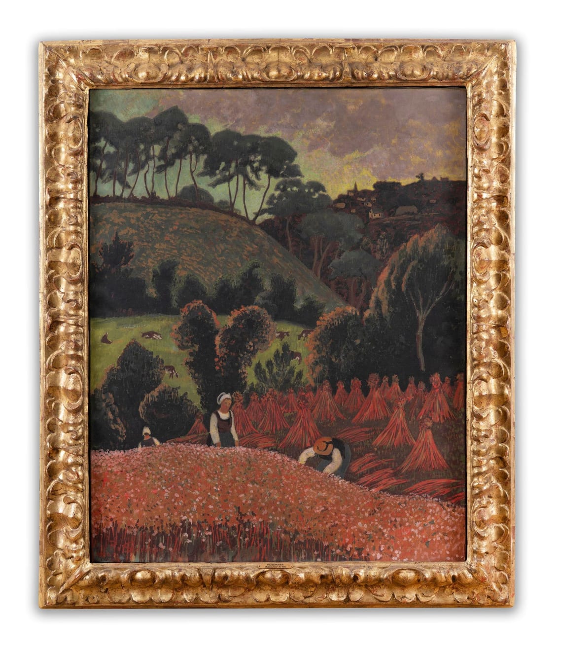 Paul Sérusier (1864-1927), La moisson du sarrazin, vue sur Châteauneuf-du-Faou, 1900