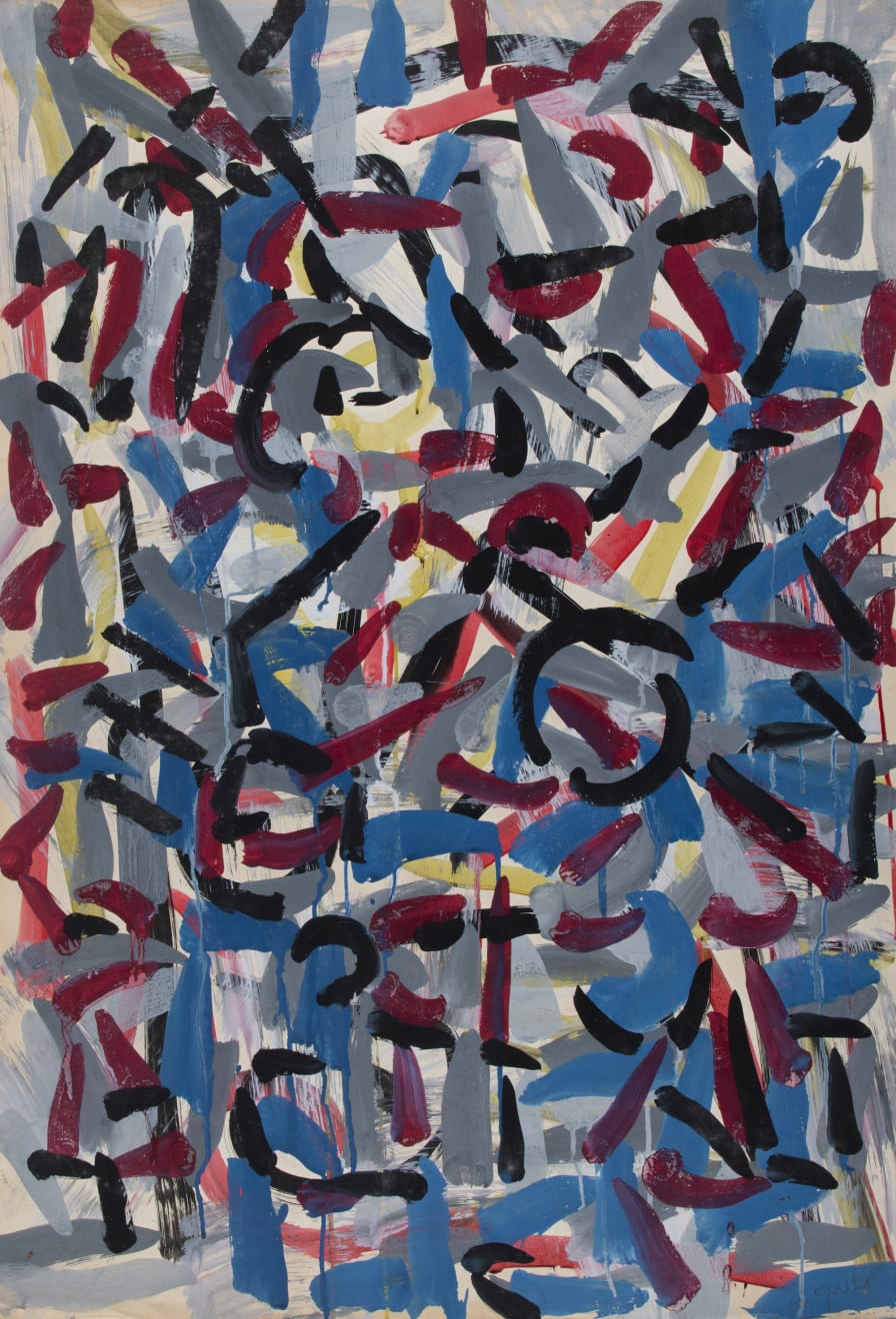 Jean-Paul Riopelle, Sans titre, masque eskimo, circa 1956
