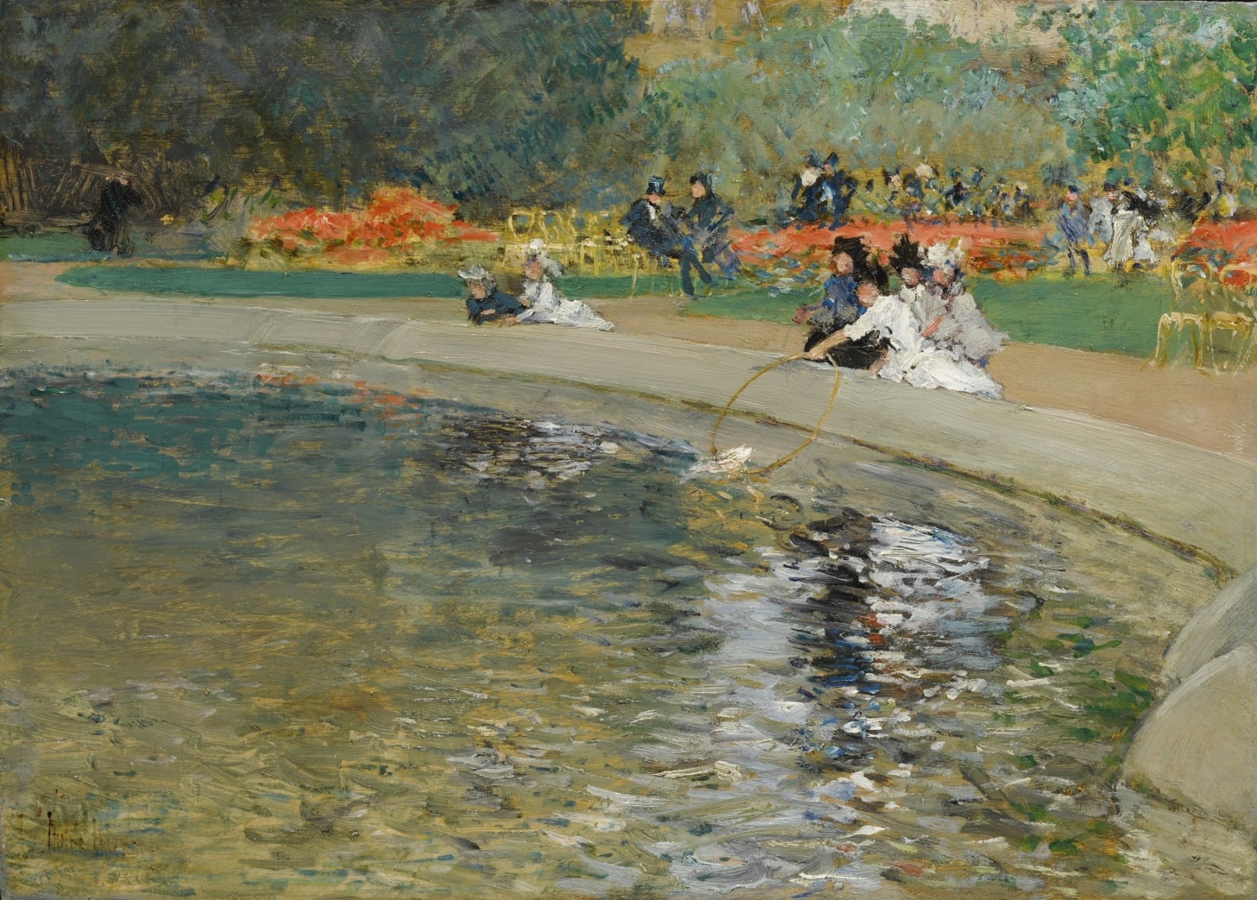 Frederick Childe Hassam, In the park, circa 1889-90