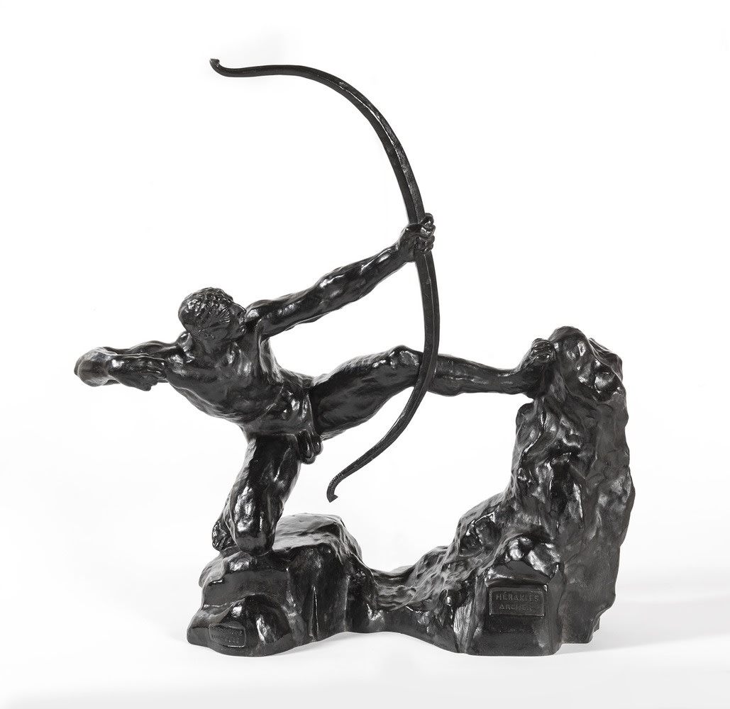 Émile-Antoine Bourdelle, Héraklès Archer, huitième étude - modèle intermédiaire définitif, circa 1920