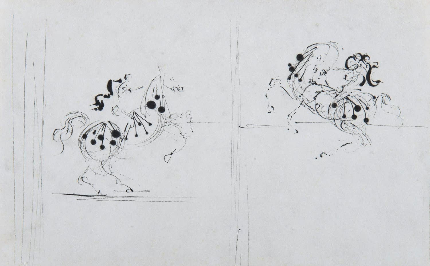 Salvador Dali, Deux cavaliers, circa 1938
