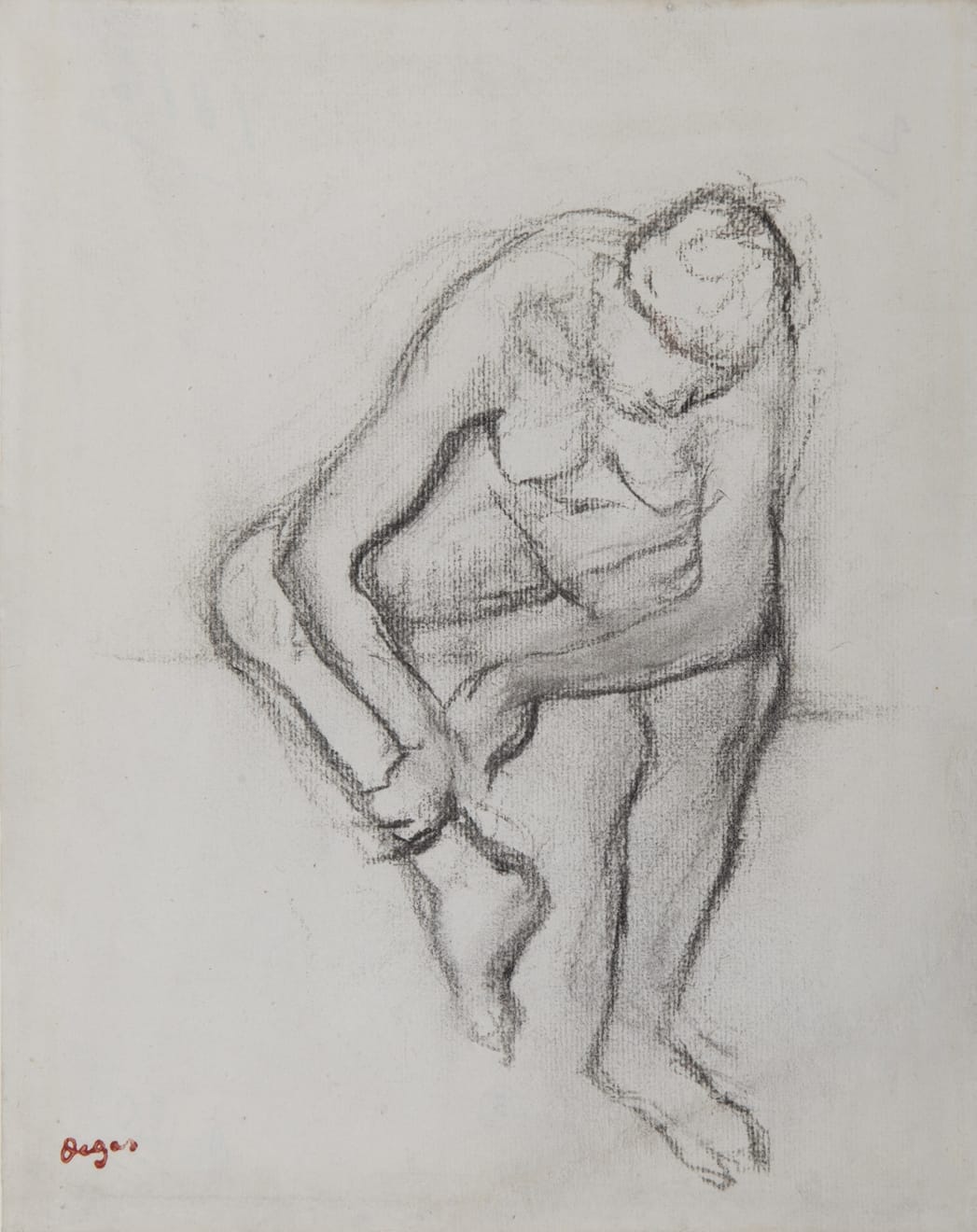 Edgar Degas, Femme nue assise