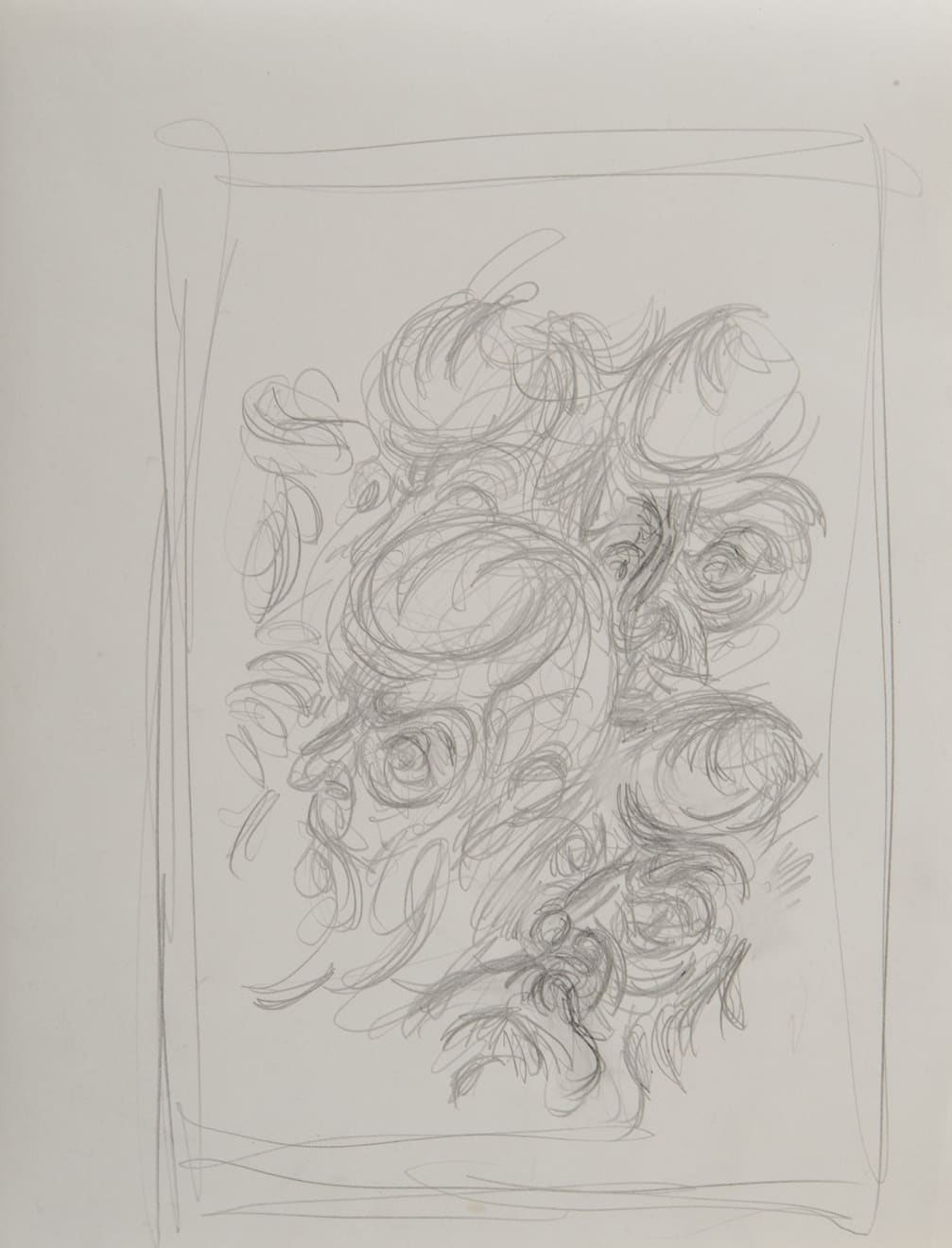 Alberto Giacometti, D'après Cimabue : détail de la Crucifixion de la basilique supérieure d'Assise, circa 1946
