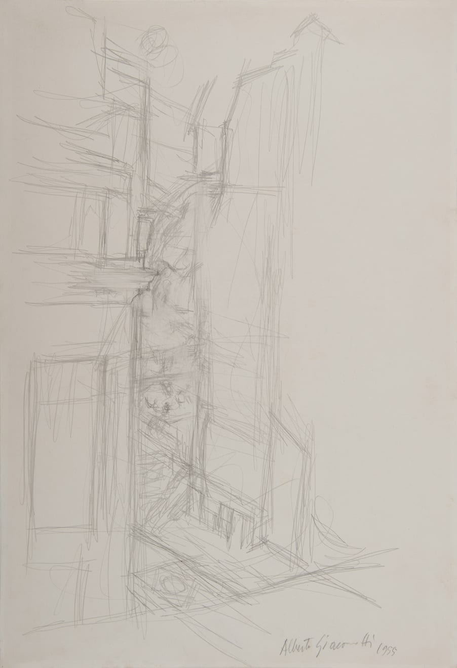 Alberto Giacometti, Coin de rue, 1955
