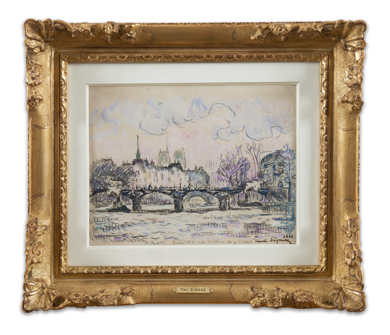 Paul Signac, Paris, La Passerelle des Arts, 1910
