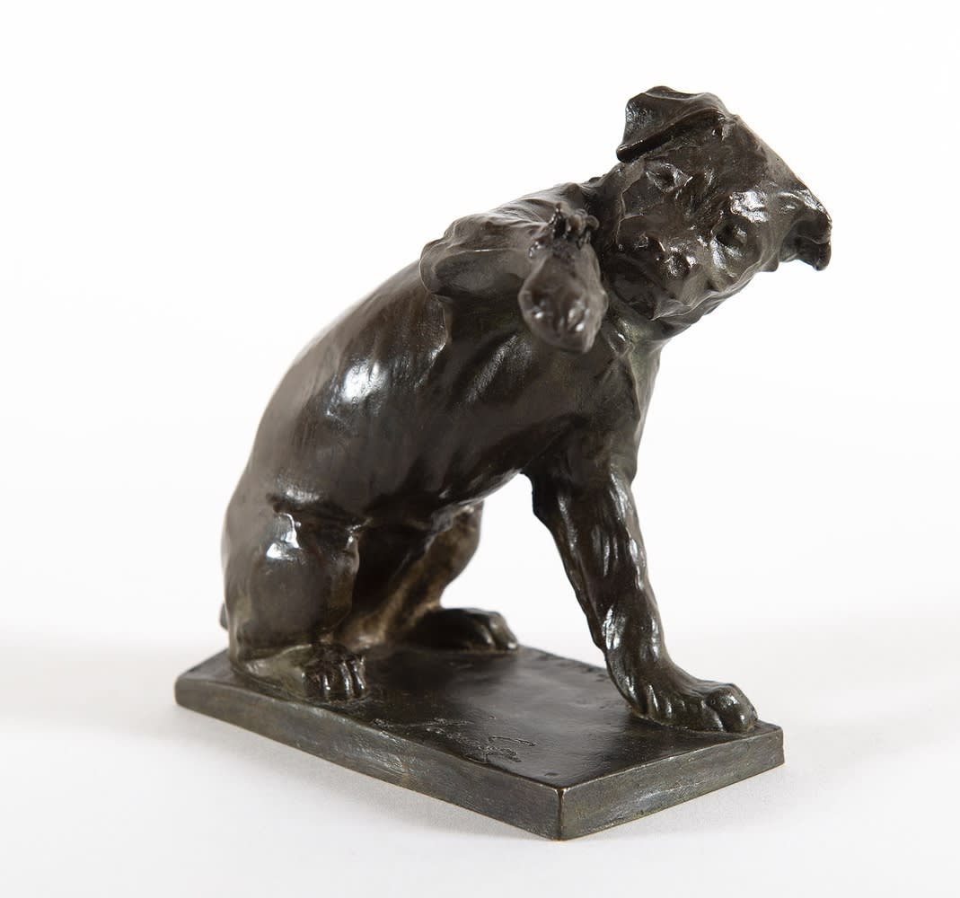 Edouard Marcel Sandoz, Chien à la sauterelle, circa 1918-1930