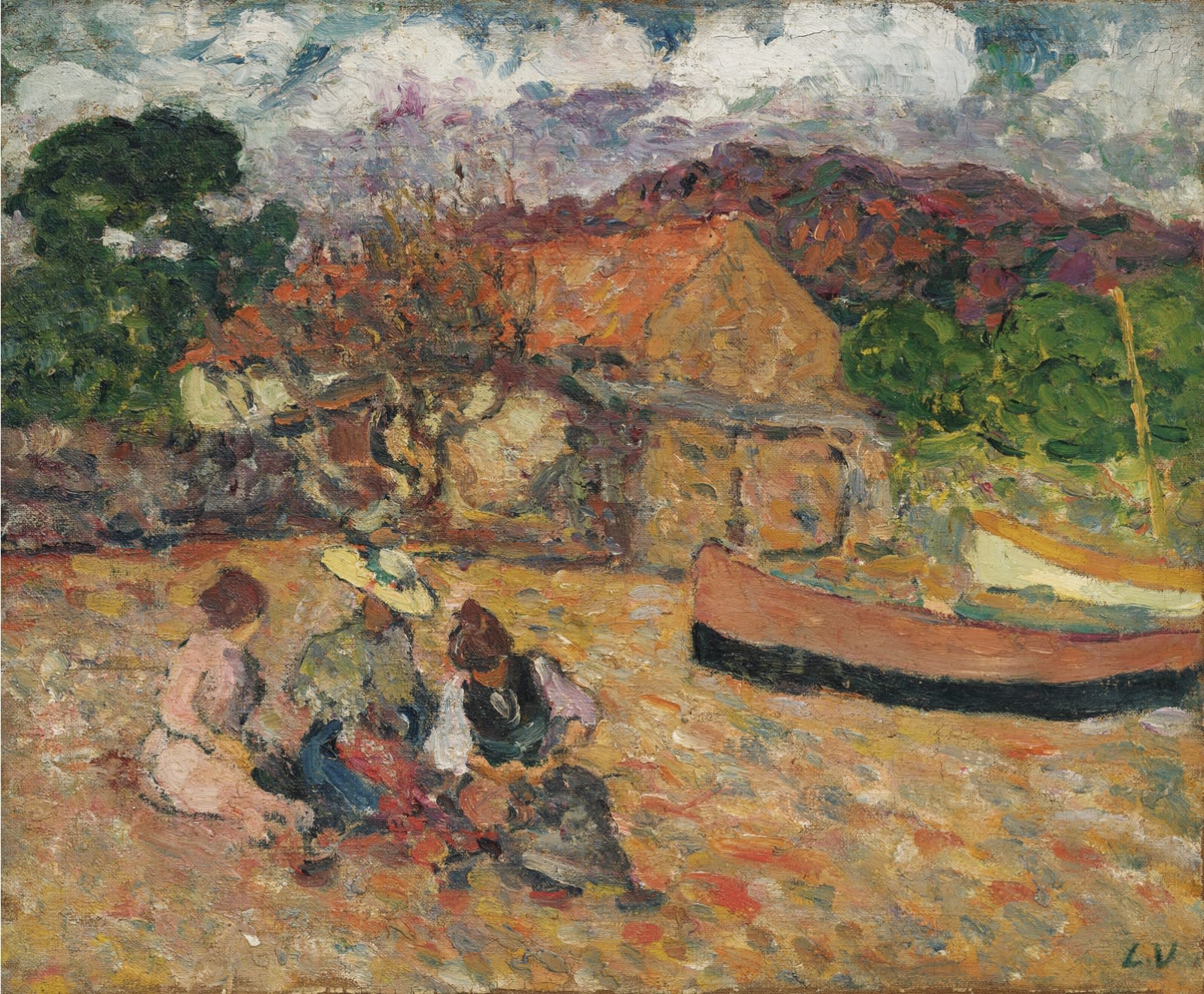 Louis Valtat, Femmes assises sur la plage, 1897