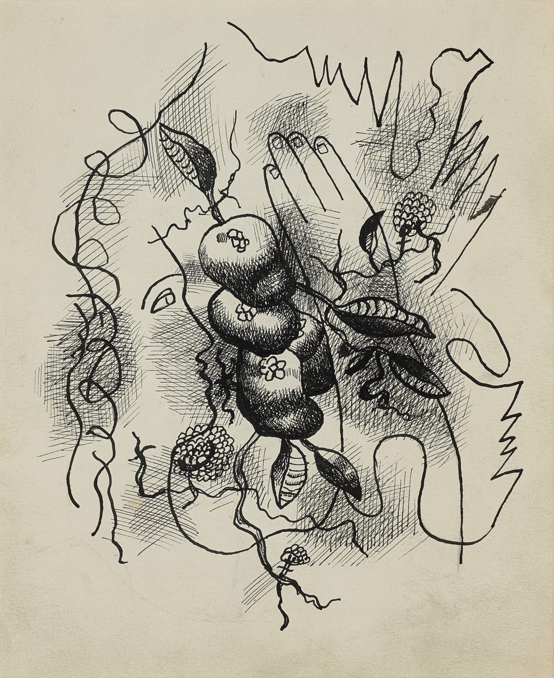 Fernand Léger, Composition au profil et à la main, 1941