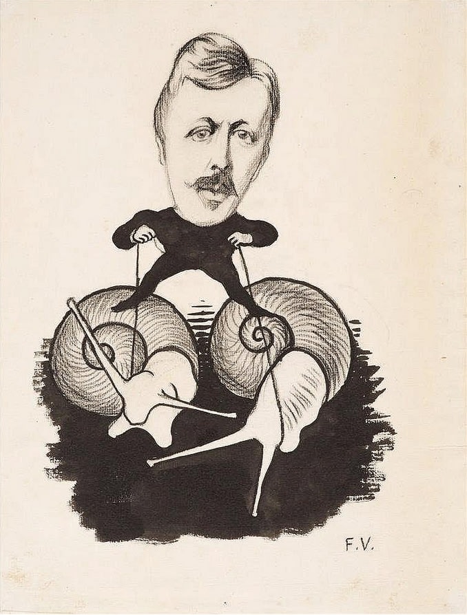 Félix Vallotton, Portrait d'Emile Yung, circa 1893