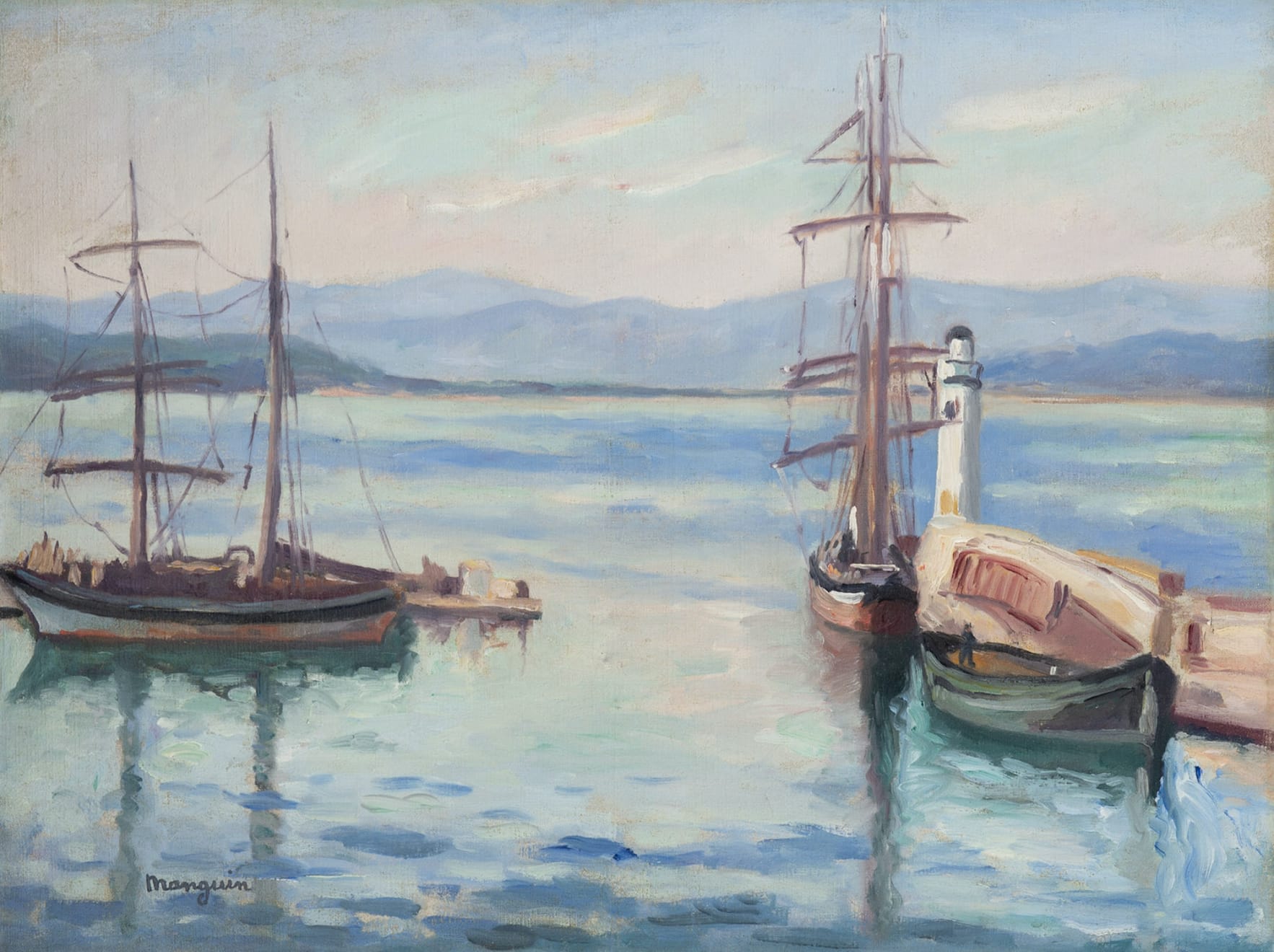 Henri Manguin, L'entrée du port de Saint-Tropez, 1927