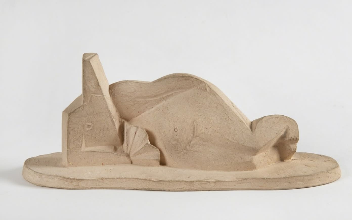 Henri Laurens, Femme couchée à l'éventail, 1922