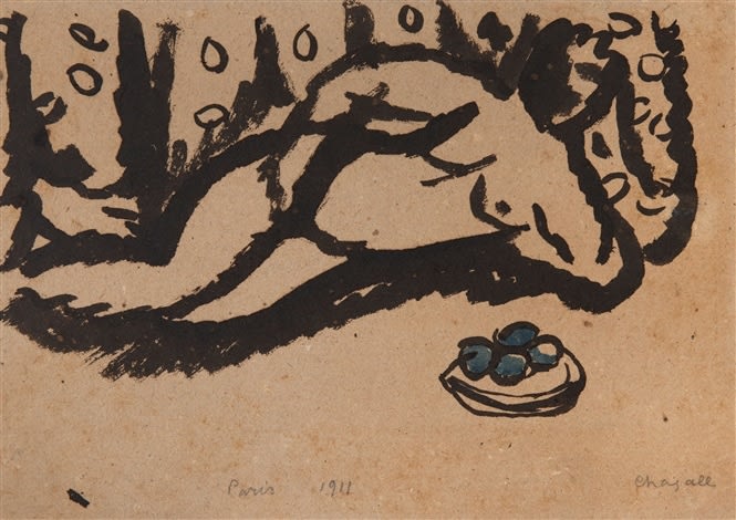 Marc Chagall, Nu aux pommes, 1911