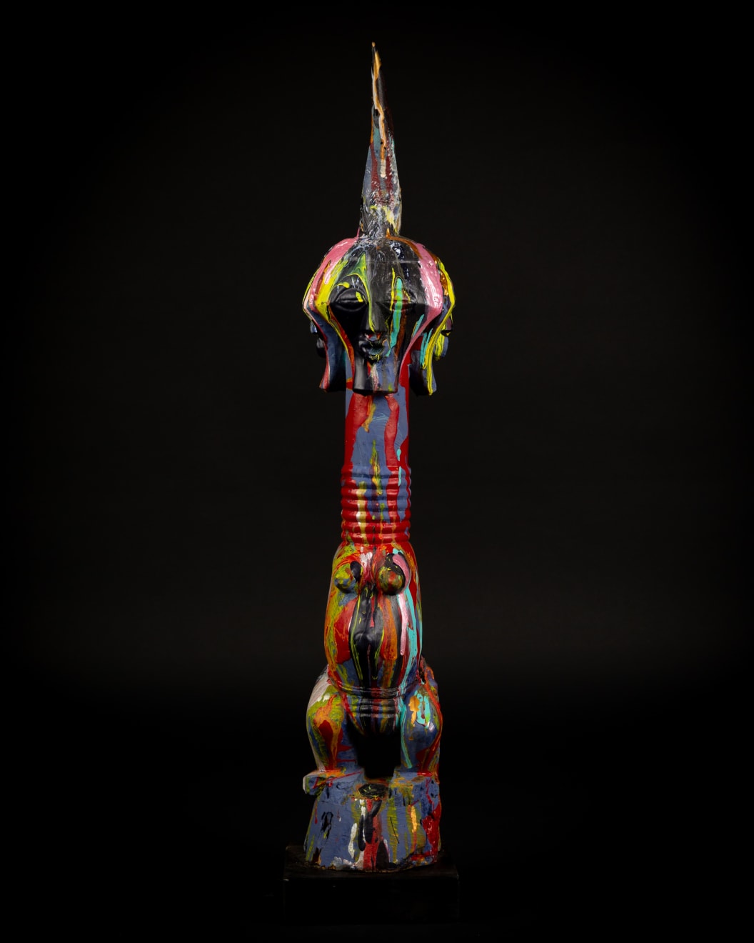 Painted Songye Sculpture, 19th - 20th century x 2019