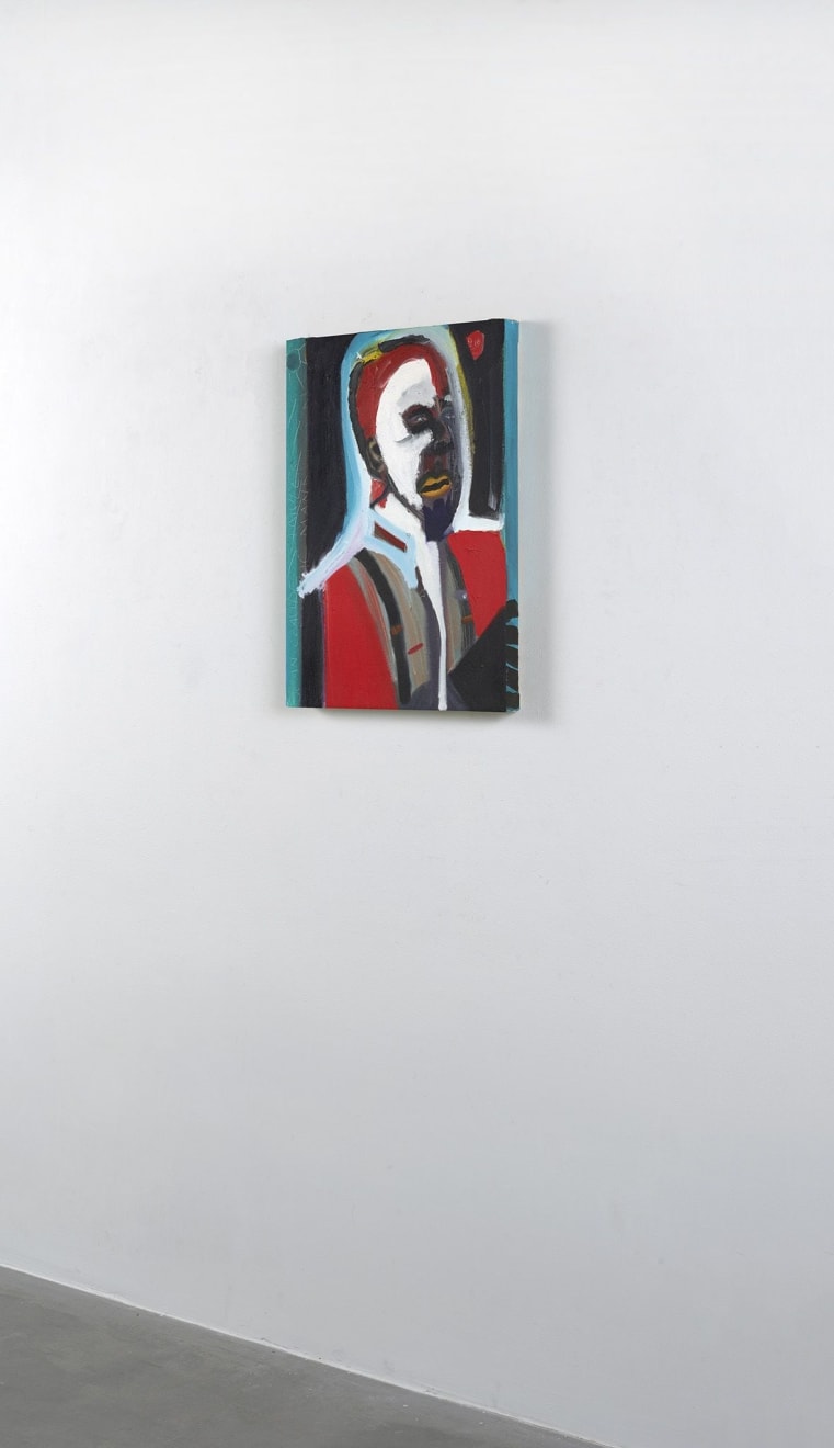 Frederick J. Brown, Mask Man, Portrait of Jean-Claude Samuel, 1982