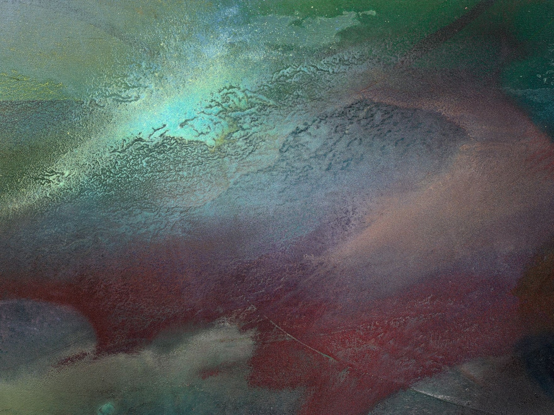 Paul Jenkins, Phenomena Tondo Terra, 1971