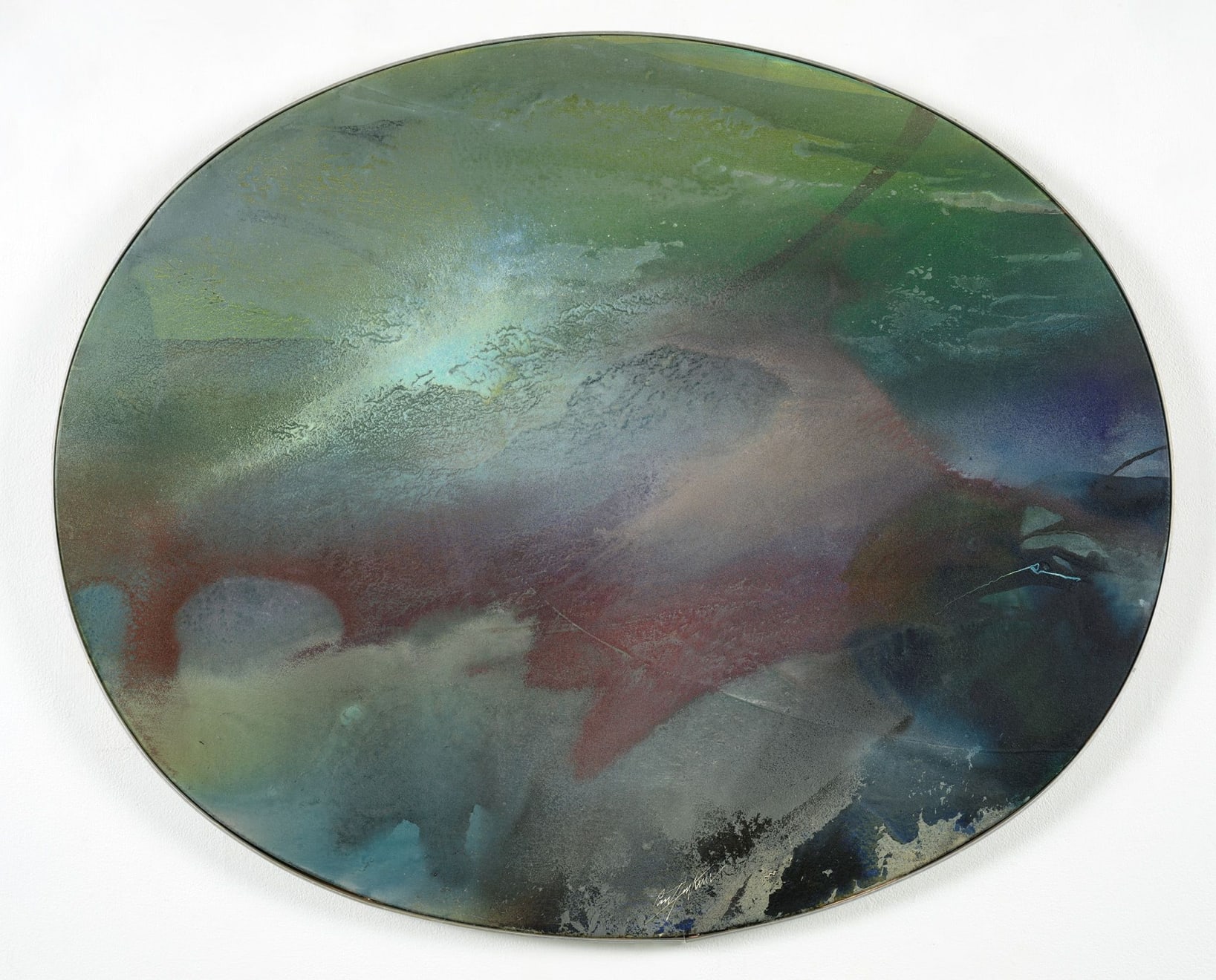 Paul Jenkins, Phenomena Tondo Terra, 1971